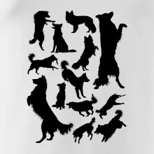 Border kólia siluety