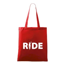 Ride - nápis s cyklistom