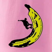 Skateboardista na banánu