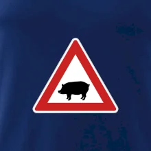 Dopravná značka - Pozor prasa domáca