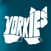 Yorkšírský teriér - Yorkie - Nápis v tele Yorkšírský teriér - Yorkie - Nápis v tele