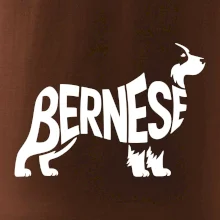 Bernese Mountain Dog nápis v tele