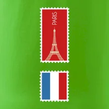 Paríž známka farebná