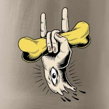 Rocková ruka kosť a oko Rocková ruka kosť a oko