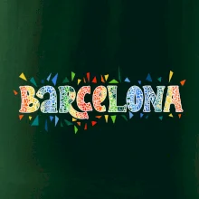 Barcelona Farebný nápis