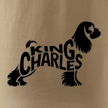 Kavalier king Charles španiel nápis v tele