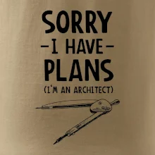 Sorry I have plans - architect