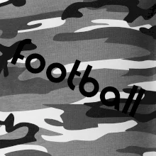 FOOTBALL nápis šikmo FOOTBALL nápis šikmo