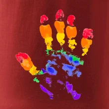 LGBT hand print
