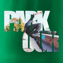 Parkour nápis v meste