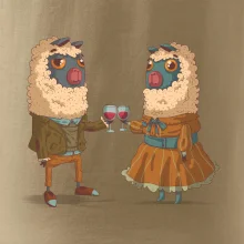 Alpaky s vínom pár