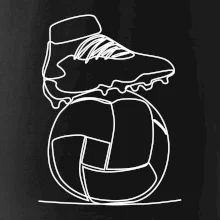 Futbalová lopta kopačka jedným ťahom Futbalová lopta kopačka jedným ťahom