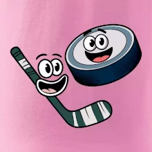 Parové tričko - Puk a hokejka