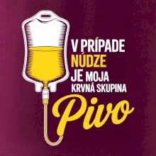 V prípade núdze je moja krvná skupina pivo