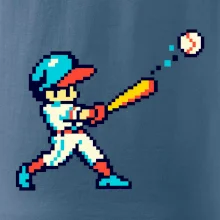 Baseballový hráč pixel art