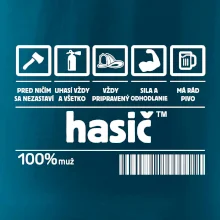 Čiarový kód - Hasič / hasička