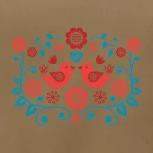 folklór - dva červené vtáčiky