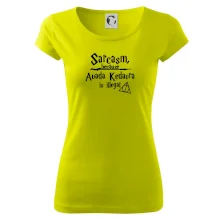 Harry - Sarcasm, because Avada Kedavra is illegal