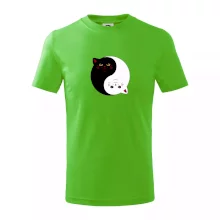 Mačky jin jang farebné Mačky jin jang farebné