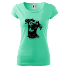 Čiernobiela karikatúra Labrador tmavý