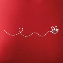 Dráha letu včely - vlnovka