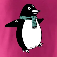 Tučniak so zeleným šálom