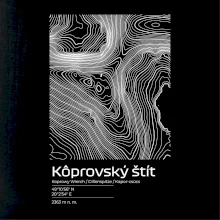 Kôprovský štít - vrstevnice v obdĺžniku