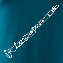 Klarinet nápis Klarinet nápis