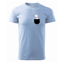 Mačka s rybou vo vrecku