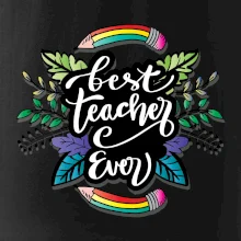 Farebné ceruzky best teacher ever