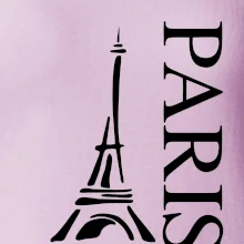 Paris nápis Eiffelovka na výšku