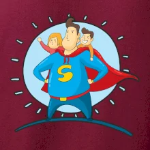 Táta superman - dievča a chlapec