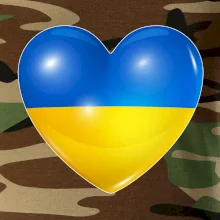 Ukrajina srdce vlajka Ukrajina srdce vlajka