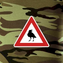 Dopravná značka - Pozor havran Dopravná značka - Pozor havran