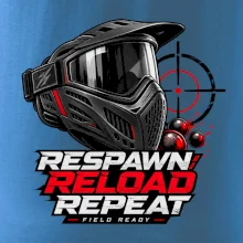 Paintballová maska – Respawn, Reload, Repeat