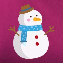 Snehuliak so šálom