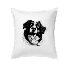 Čiernobiela karikatúra Bernský salašnícky pes