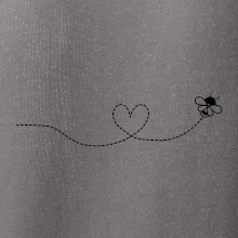 Dráha letu včely - srdce