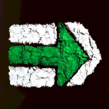 Párová turistická značka  zelená