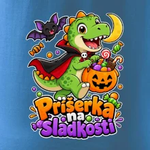 Príšerka na sladkosti - dinosaurus s tekvicou