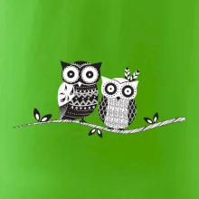 Dve sovy abstraktné