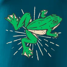 Žaba zelená kreslená