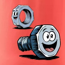 Parové tričko - Skrutka a matka Parové tričko - Skrutka a matka