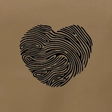 Odtlačok prsta srdce