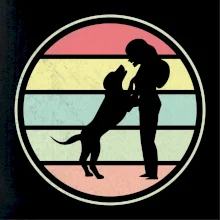 Retro kruh - psie vítanie