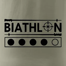 Biathlon terč a hůlky