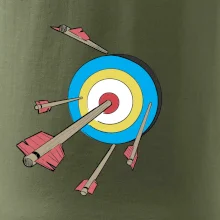 Šípy vo farebnom terči