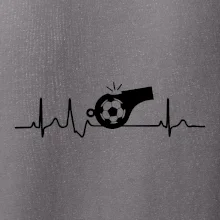 EKG futbal rozhodca a píšťalka