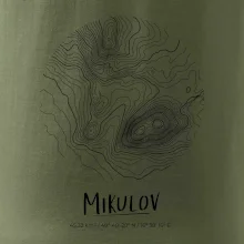 Mikulov - vrstevnice v kruhu