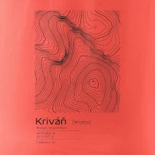 Kriváň - vrstevnice v obdĺžniku